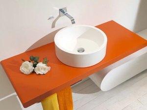 GLAB - Countertop washbasin with towel rail _ LASA IDEA